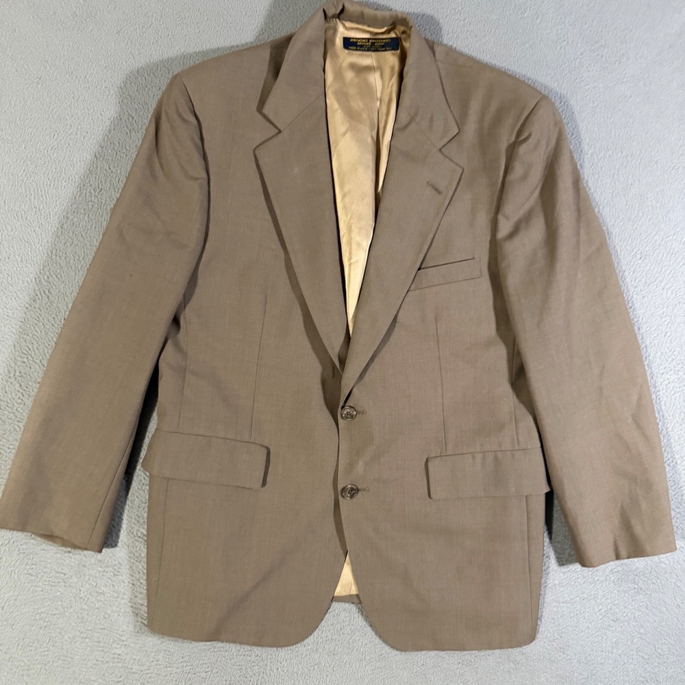 Vintage Brooks Brothers Wool Blend 2 Button Blazer Sport Coat 41R Mens‎ USA Made
